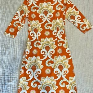 J. McLaughlin Catalina Cloth Ruched Waist Dress